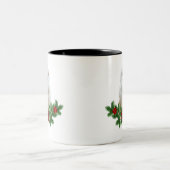 ホワイトスノークリスマスオウル ツートーンマグカップ (中央)