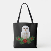 ホワイトスノークリスマスオウル トートバッグ (裏面)