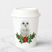 ホワイトスノークリスマスオウル 紙コップ (正面)