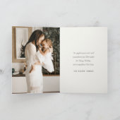 ホワイトスノーツリーハウス フォト シーズンズ グリーティングス シーズンカード (内部)