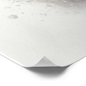 ホワイトスノードロップフラワーズアートプリントポスター ポスター (角)