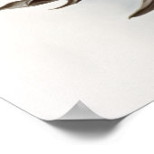 ホワイトスノードロップフラワーズアートプリントポスター ポスター (角)