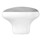 ホワイトスノーフクロウ自然写真 セラミックノブ (側面)