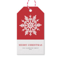ホワイトスノーフレークのレッドクリスマス