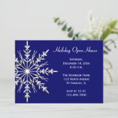 ホワイトスノーフレークオンブルーホリデーオープンハウス 招待状 (スタンド正面)