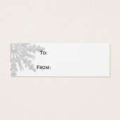 ホワイトスノーフレークギフトラベル (裏面)