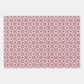 ホワイトスノーフレーククリスマス ラッピングペーパーシート (正面2)