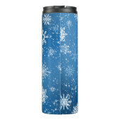 ホワイトスノーフレークスサファイアブルー タンブラー (裏面)