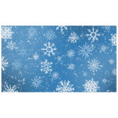 ホワイトスノーフレークスサファイアブルー テーブルクロス (正面(横))