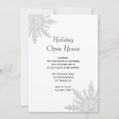 ホワイトスノーフレークスホリデーオープンハウスパーティー 招待状 (正面)