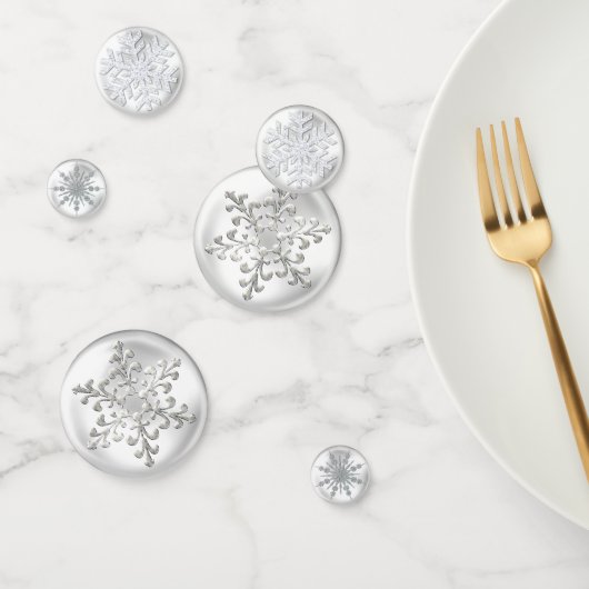 ホワイトスノーフレーク紙吹雪 コンフェッティ (グループ)