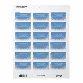 ホワイトスノーフレーク縁ど ラベル (フルシート)