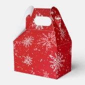 ホワイトスノーフレーク赤 フェイバーボックス (正面サイド)
