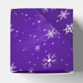 ホワイトスノーフレーク青 – 紫クラシック2x2ボックス フェイバーボックス (上部)