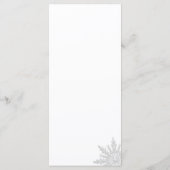 ホワイトスノーフレーク・ウィンターウェディングプログラム プログラム (裏面)