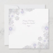 ホワイトスノーフレーク カード (裏面)