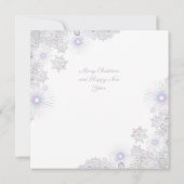 ホワイトスノーフレーク カード (裏面)