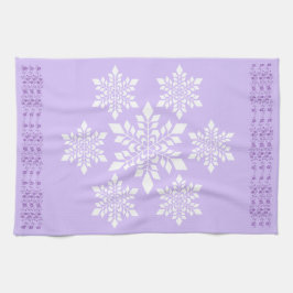 ホワイトスノーフレーク キッチンタオル