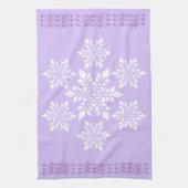 ホワイトスノーフレーク キッチンタオル (縦)