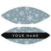 ホワイトスノーフレーク，グレー，あなたの名前，パーソナライズ アメリカンフットボール (パネル)