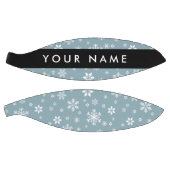 ホワイトスノーフレーク，グレー，あなたの名前，パーソナライズ バスケットボール (パネル)