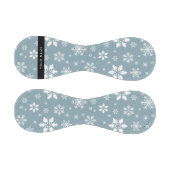 ホワイトスノーフレーク，グレー，あなたの名前，パーソナライズ 野球ボール (パネル)