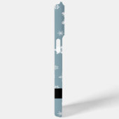 ホワイトスノーフレーク,グレー,あなたの名前,パーソナライズ Case-Mate iPhoneケース (裏面 / 右)