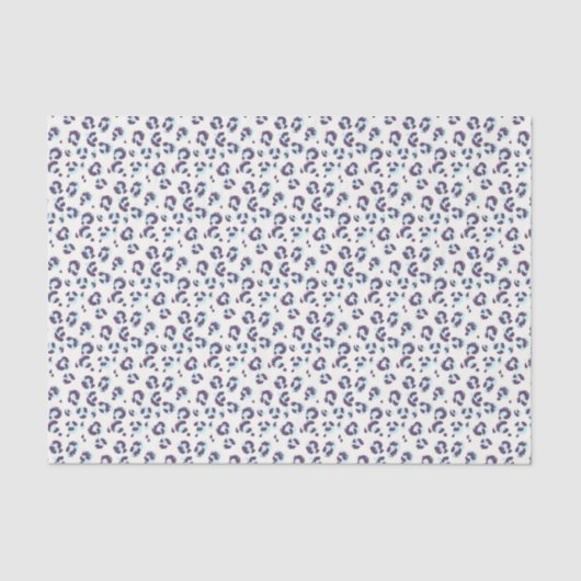 ホワイトスノーレオパードアニマルプリント 薄葉紙 (正面)