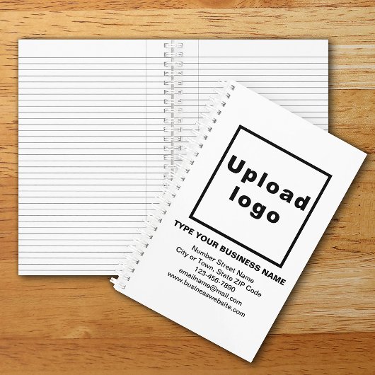 ホワイトスパイラルノートブック上のビジネスブランド ノートブック