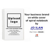ホワイトスパイラルノートブック上のビジネスブランド ノートブック
