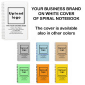 ホワイトスパイラルノートブック上のビジネスブランド ノートブック