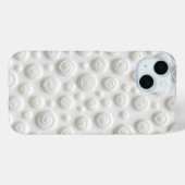 ホワイトスパイラルiPhoneケース モダンでミニマルなデザイン Case-Mate iPhoneケース (裏面 (横))