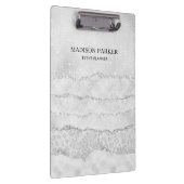 ホワイトスパークルグリッター クリップボード (右)