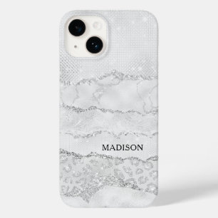 ホワイトスパークルグリッター Case-Mate iPhone 14ケース