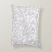ホワイトスパークルプリントアクセント枕 アクセントクッション (裏面(縦))