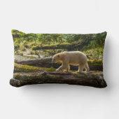 ホワイトスピリットベア狩り ランバークッション (正面)