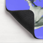 ホワイトスピリットレイヴンワイルドライフアートマウスパッド マウスパッド (コーナー)