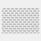 ホワイトスプルスコーン3パックラッピング紙 ラッピングペーパーシート (正面2)