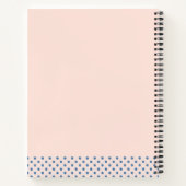 ホワイトスポットゲストブック付き美しいブラウンドゥ ノートブック (裏面)