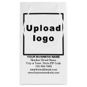 ホワイトスモールサイズ抱き枕上のビジネスブランド スモールペーパーバッグ (裏面)