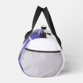 ホワイトスモールジムバッグトレンド抽象芸術ラベンダーバイオレット ダッフルバッグ (右)