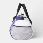 ホワイトスモールジムバッグトレンド抽象芸術ラベンダーバイオレット ダッフルバッグ (右)