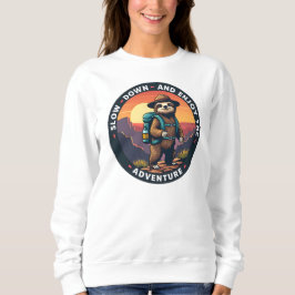 ホワイトスロースのスローダウンと楽しむ冒険 スウェットシャツ