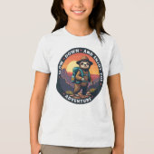 ホワイトスロースのスローダウンと楽しむ冒険 トライブレンドＴシャツ (正面)