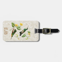 ホワイトスロートマウンテンジェムハミングバードラゲージタグ ラゲッジタグ