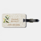 ホワイトスロートマウンテンジェムハミングバードラゲージタグ ラゲッジタグ (裏面横)