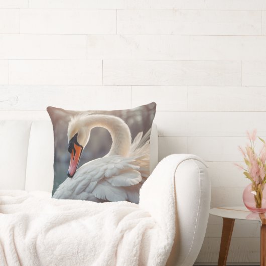 *~*ホワイトスワンアールヌーボーSC1静謐 クッション (ソファ)