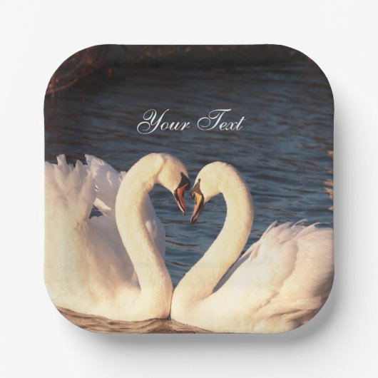 ホワイトスワンズ紙プレート ペーパープレート (正面)