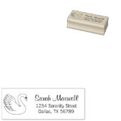 ホワイトスワン差出人住所 ラバースタンプ (押印)