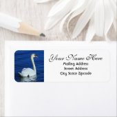 ホワイトスワン差出人住所 ラベル (インサイチュ)